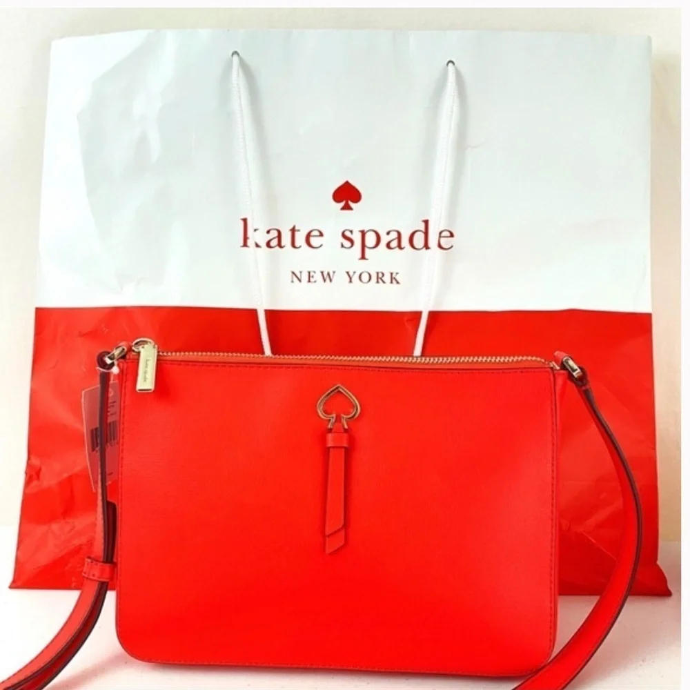 Kate Spade New York Red Adel Zip Top Crossbody NWOT